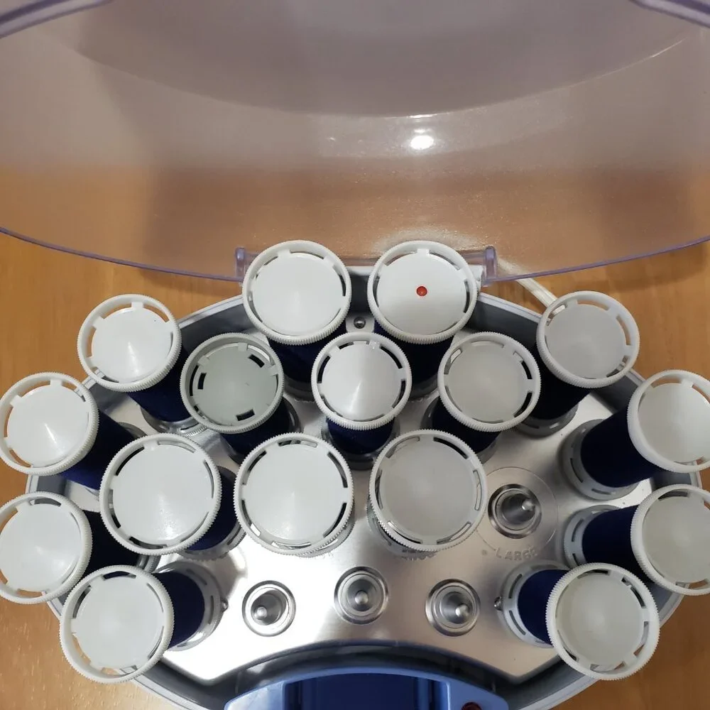 Remington Velvet Flocked Wax‎ Core Hot Curlers **Missing 4 Curlers & Clips**